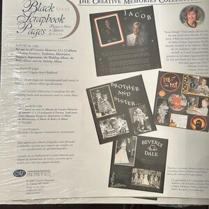 Creative Memories Scrapbook Pages, 12x12- black, white, calendar & holiday